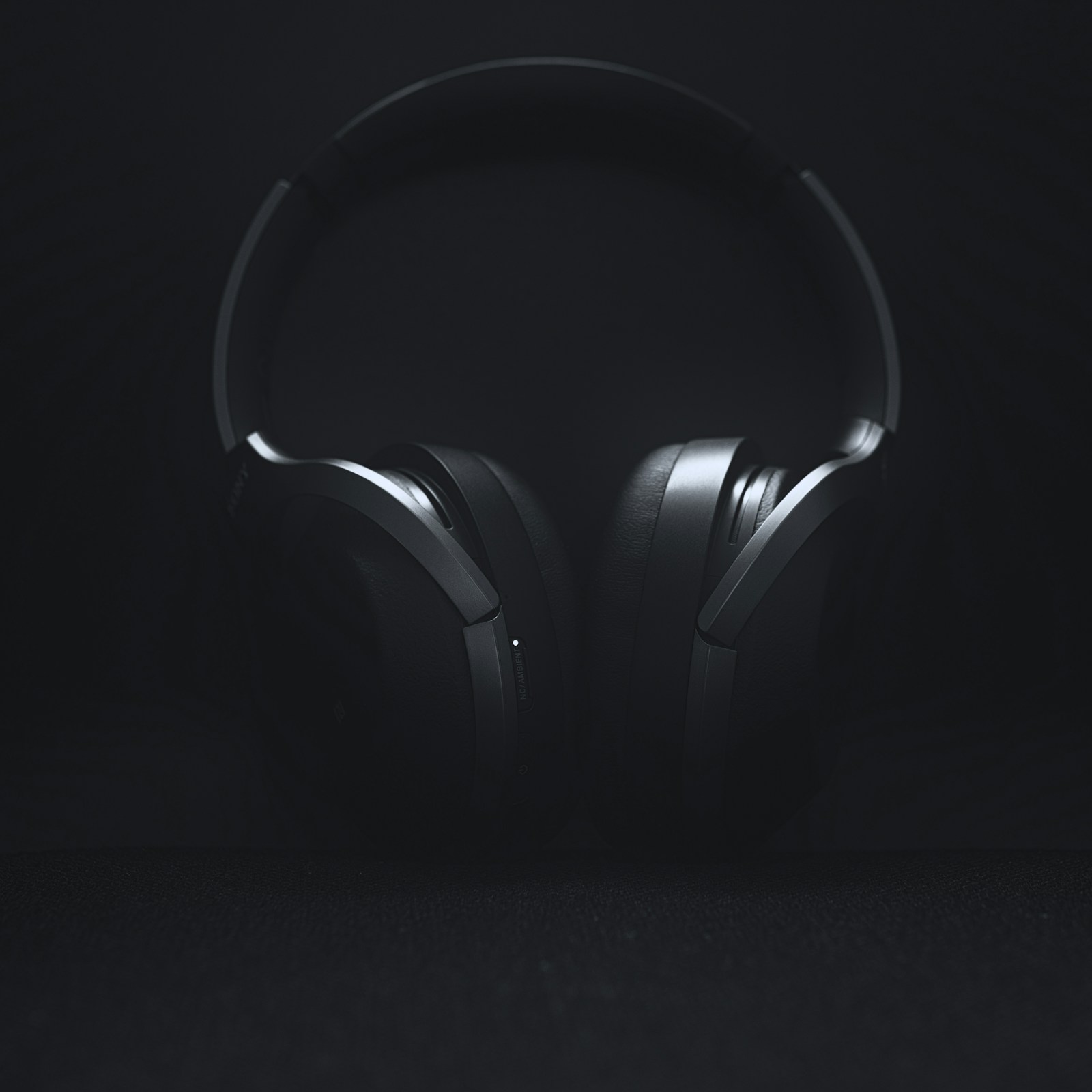 Black wireless over-ear headphones
